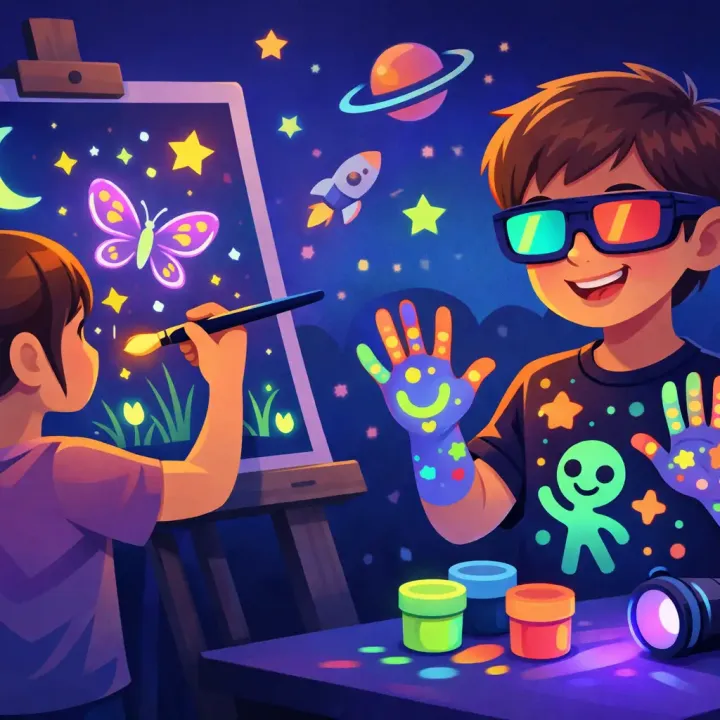 Подходящо ли е UV рисуване за деца?