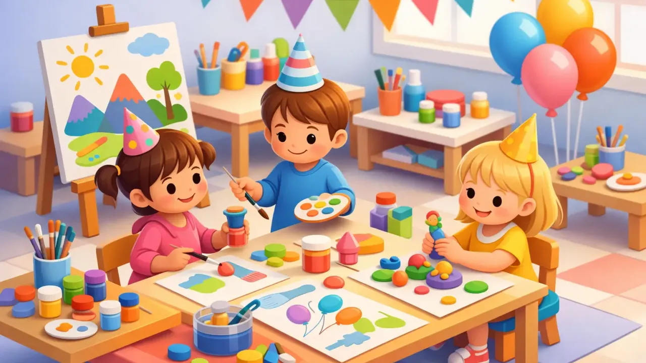 Подходящо ли е арт парти за малки деца?